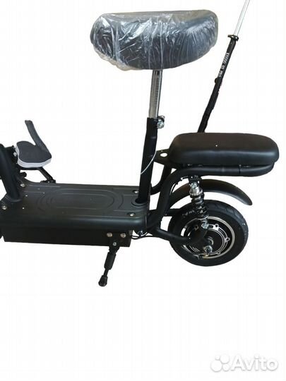 Электроcамокат GT C1, черный, корзина, 2 места