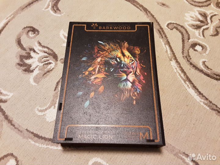 Деревянный пазл Лев