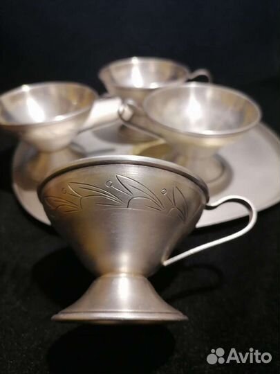 Кофейный набор мельхиор, серебрение