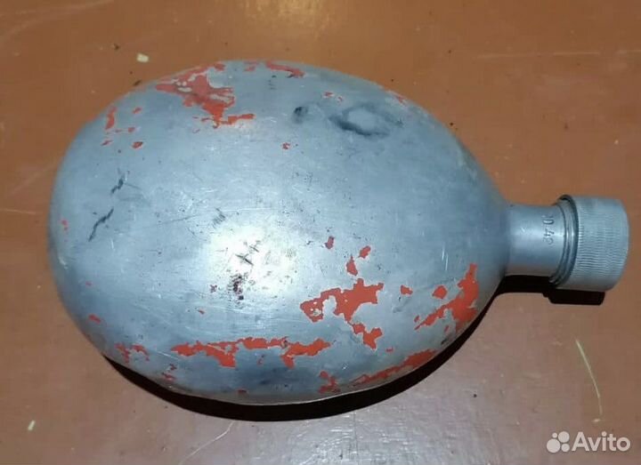 Фляга немецкая алюминиевая