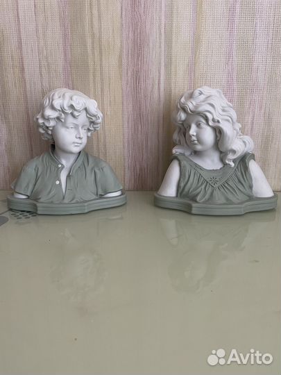 Статуэтки каминная пара Мальчик и Девочка