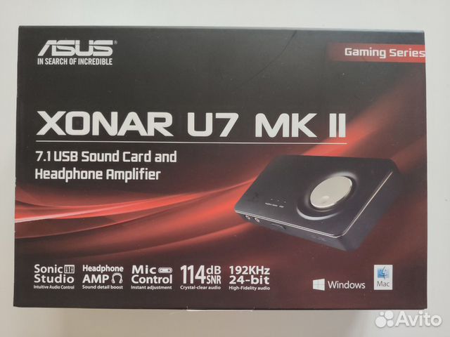 Asus xonar u7 mkii