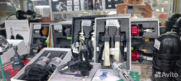 Светодиодные лампы H4 (LED) ближний дальний 2шт