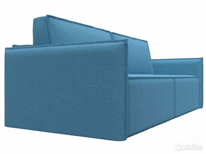 Диван прямой Либерти, рогожка, амур голубой