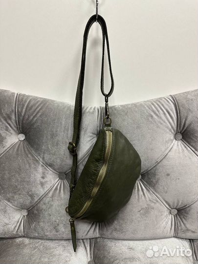 Сумка женская натуральная кожа, винтаж, Италия