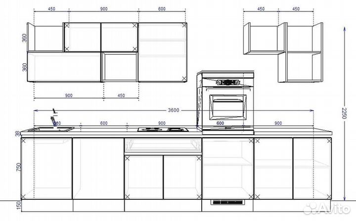 Кухня на заказ по индивидуальным размерам