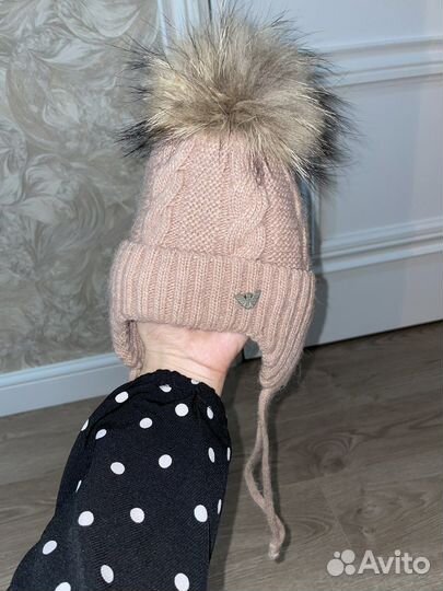 Шапка с шарфом