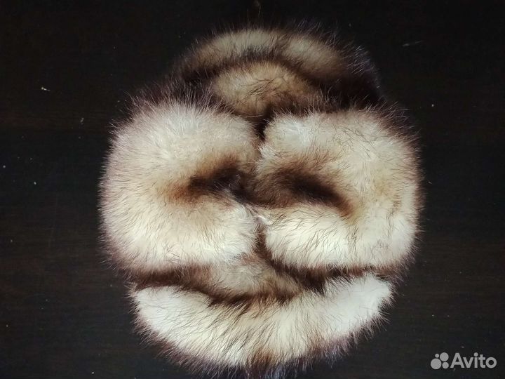 Шапка зимняя мех натуральный размер 54-56см