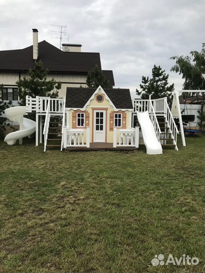 Уличные Детские игровые домики, площадки на дачу