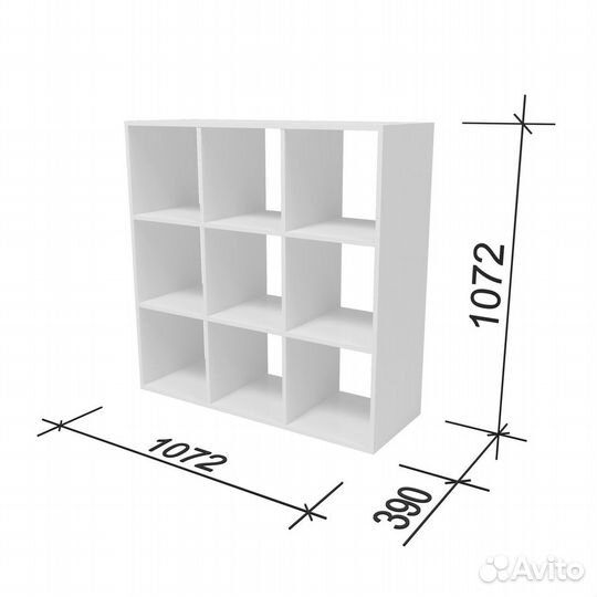 Стеллаж / Модуль / Стеллаж деревянный