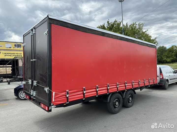 Прицеп двухосный с тормозами