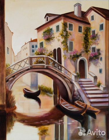 Венеция" картина маслом купить в Ульяновске | Хобби и отдых | Авито