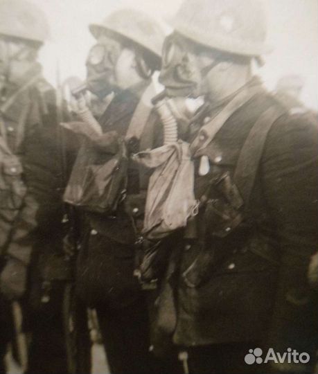 Фотография осмотра канадских войск 21 см 16,5 см