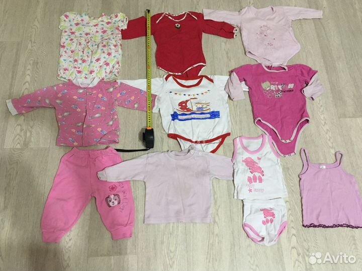 Продам Вещи пакетом от 0-6 мес на девочку