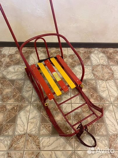 Продам детские сани с колёсиками