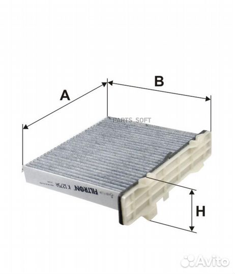 Filtron K1275A Фильтр салона угольный