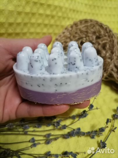 Массажное мыло скраб 