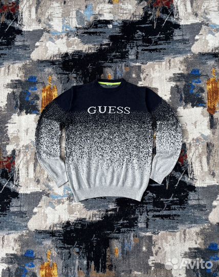 Guess Jersey Sweater Pullover Winter 50-54 свитер