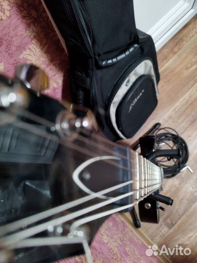 Электрогитара ESP LTD EC 100 QM чехол и провод