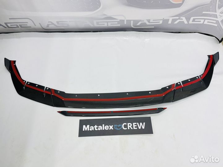 Сплиттер BMW M5 F90 MT До рест сухой карбон