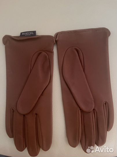 Перчатки женские кожаные размер 7