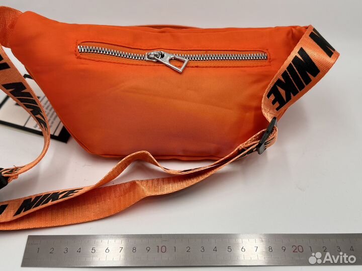 Сумка на пояс плечо Nike оранжевый неон