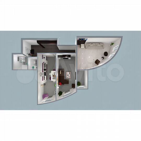 2-к. квартира, 84,1 м², 5/10 эт.