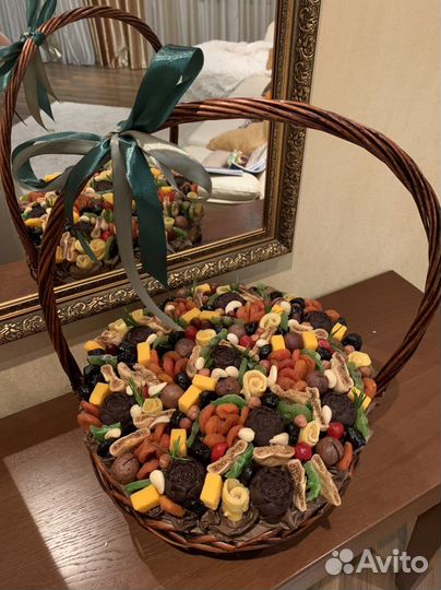 Съедобные букеты из сухофруктов. Мужской букет