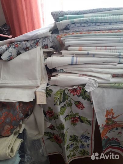 Ткани СССР для одежды.пелёнок.постели разные