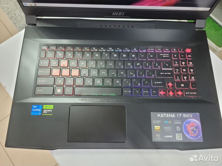 Ноутбук MSI Katana i5-12450H RTX 4050 6GB