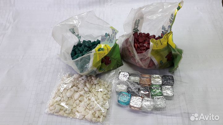 Камни для аквариума и декор камни перламутр(1,6кг)