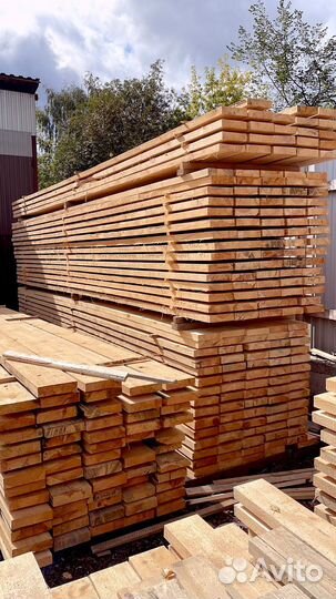 Доска обрезная 25х150х6000мм