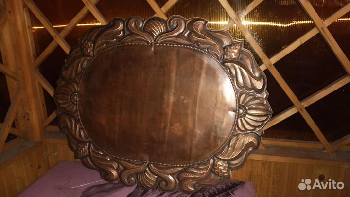 Старинная рама медь для зеркала