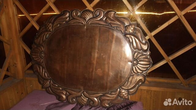 Старинная рама медь для зеркала