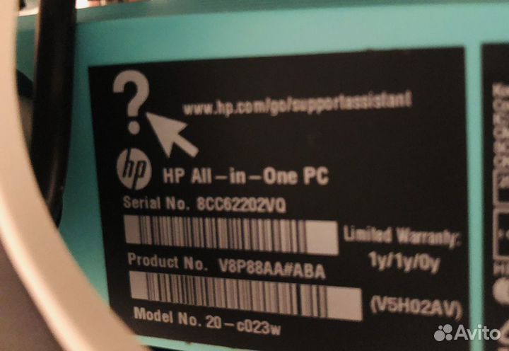 Моноблок HP 20-c023w 19.5