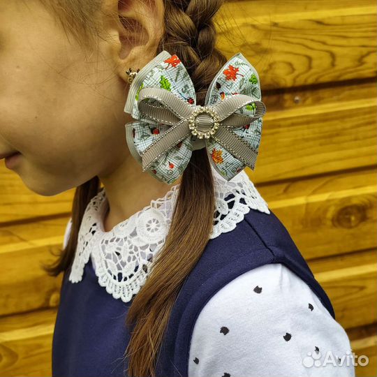 Школьные бантики для волос