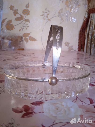 Сахарница в английском стиле мельхиор