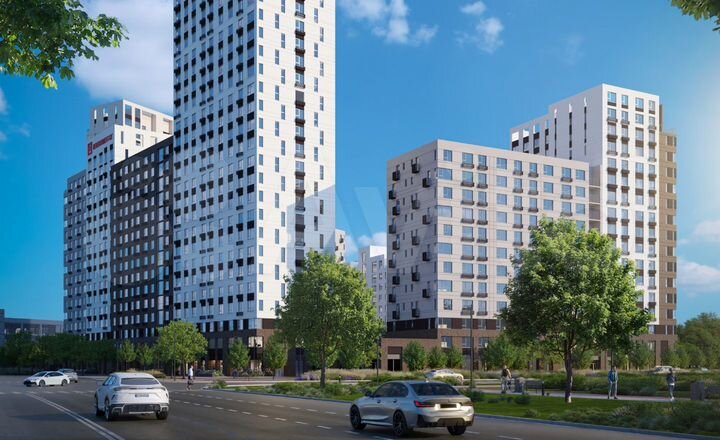 2-к. квартира, 66,9 м², 9/25 эт.