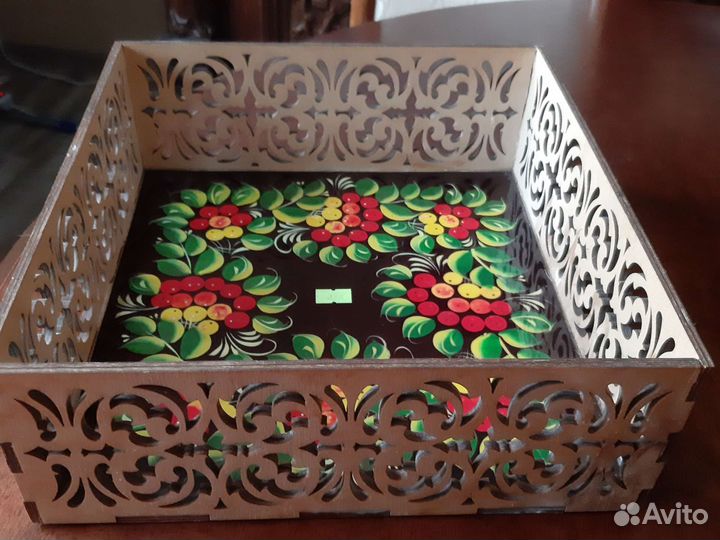 Фруктовница деревянная, разная, ручной работы