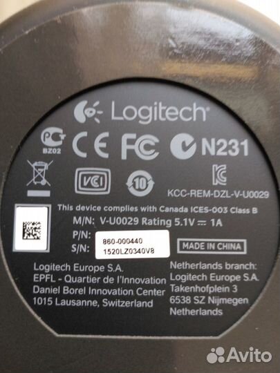 Веб камера logitech