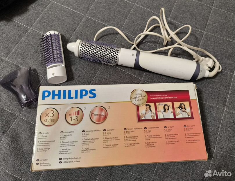 Фен-щетка/стайлер для волос Philips HP8650 новый