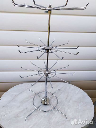 Стойка вешалка-карусель настольная, металлическая