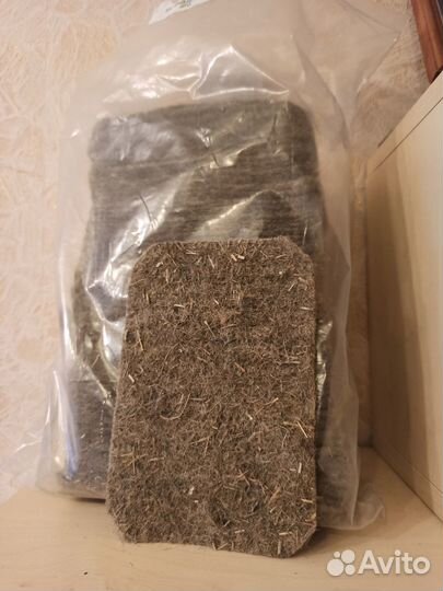 Коврики из льна для микрозелени, 60шт