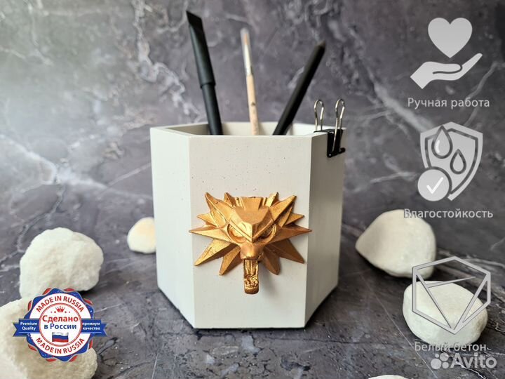 Кашпо-Органайзер из бетона Witcher,Alien,Spider