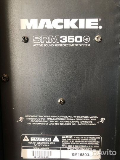 Профессиональные колонки Mackie srm 350 v2