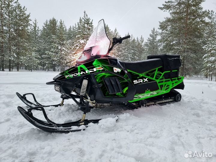 Снегоход promax SRX-700 PRO черно-зеленый