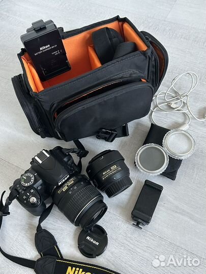 Фотоаппарат Nikon D3100 + 2 объектива
