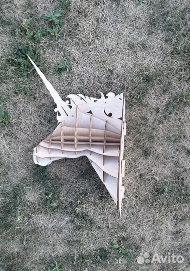 Декор голова единорога лофт