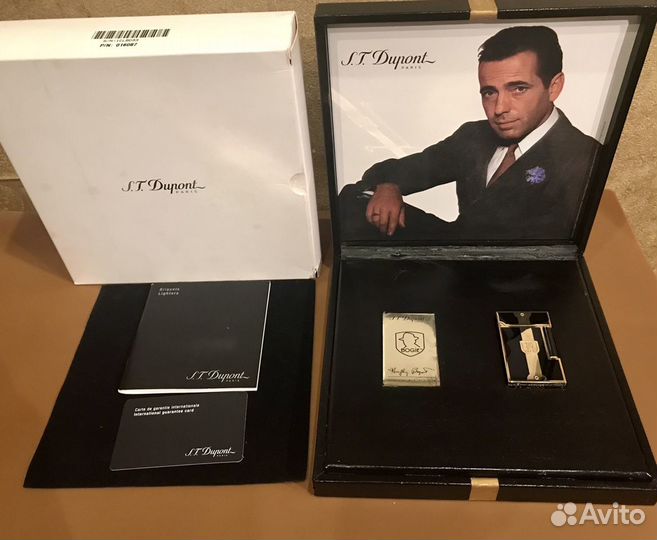 Зажигалка Dupont Humphrey Bogart Black Gold