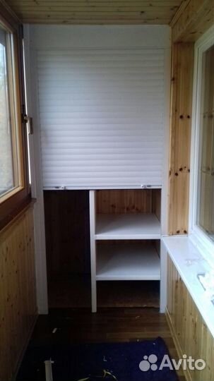 Шкаф с рольставнями на балкон по вашим размерам